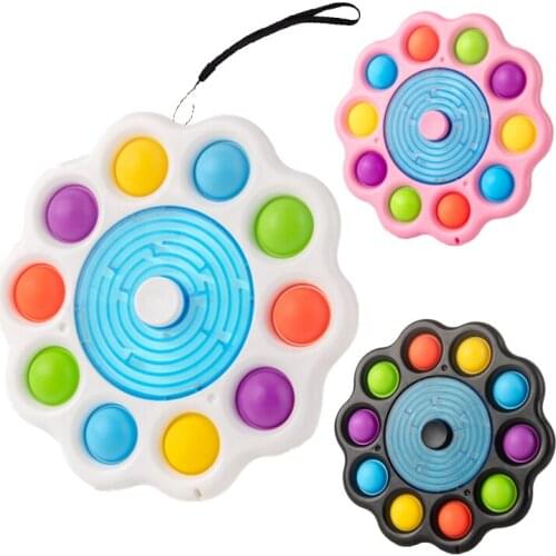 Fidget Spinner AntiStress Toy 3D Maze Simple Dimple Hand Spinner Stress Relief Sensory Toy For Children Autism Special Needs