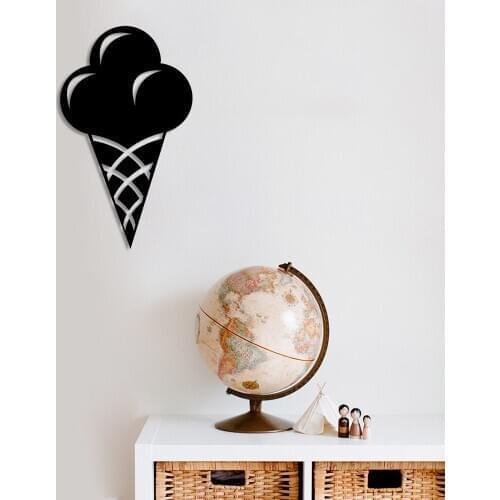 Ice Cream Cone Wall Room Home Accessory Wooden Table 29x50cm