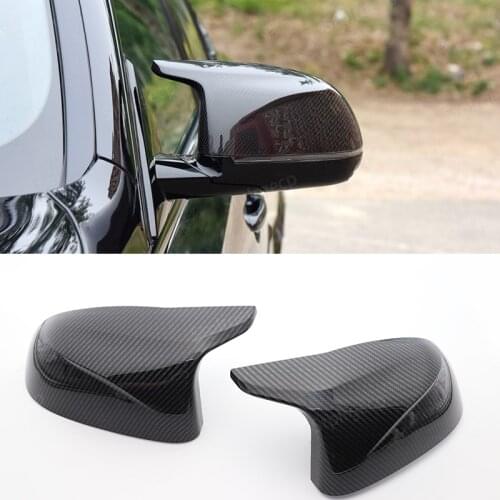 Carbon Side Wing Mirror Cover for BMW F25 X3 F26 X4 F15 X5 F16 X6 14-18 high quality black Rear-View Caps