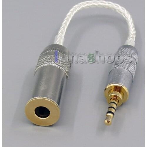 LN005729 2.5mm Male Earphone Converter Adapter for Sony PHA-2A TA-ZH1ES NW-WM1Z NW-WM1A AMP Player To 4.4mm Female