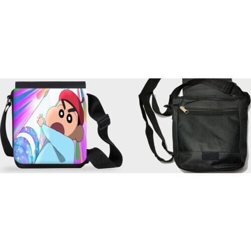 MERCHANDMANIA small shoulder bag SHINCHAN movie ANIME sleeve fanny pack Zipper fashion personalized gift offer