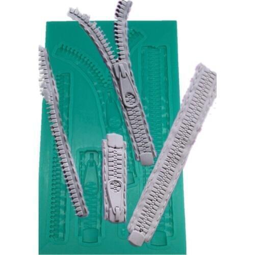 Zipper Fondant Mold Candy Molds Silicone Cake Mould Fondant Cake Decorating Tools Resin Clay Chocolate Mold DIY Gift