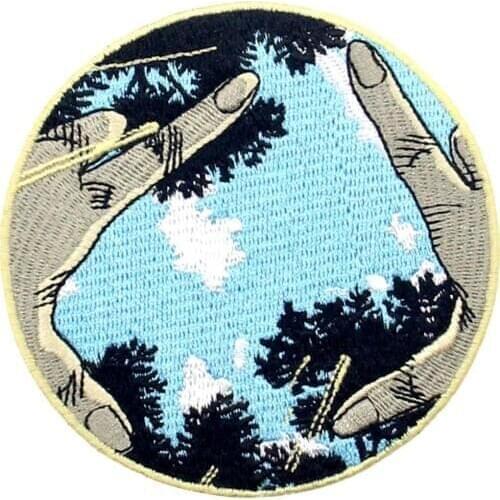 Embird patches Embroidered clothes badges I'm Not Alone ceo-friendly handmade 3D iron on appliques for kids patch