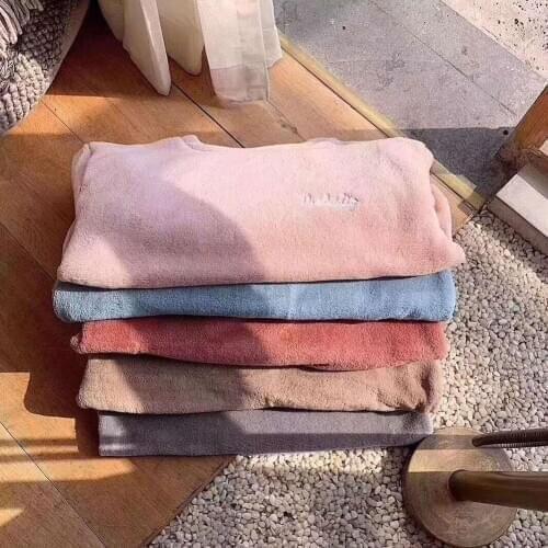 Ladies Coral Fleece Pajamas Winter Warm Thick Women Plush Homewear Pyjamas Cloth Color Sleepwear Home Fashion V4F6