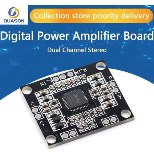 PAM8610 digital power amplifier board 2 x15w dual channel stereo mini class D power amplifier board
