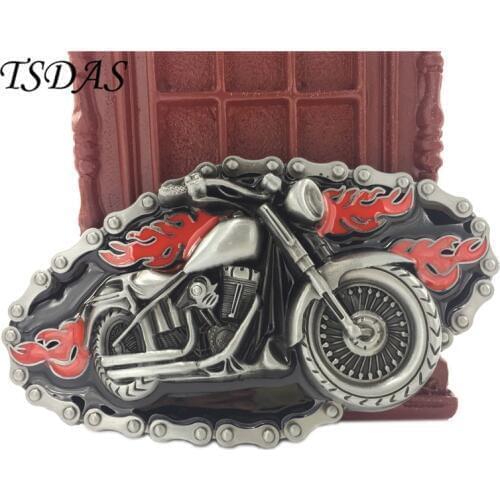 Motor Head Belt Buckle With Pewter Finish Suitable For 4cm Width Belt, Metal Belt Buckle Free Shipping