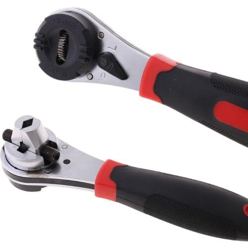 Adjustable Ratchet Wrench 6-22mm Wrench Auto Repair Quick Release Combination Manual Spanner Ratchet Hand Tool