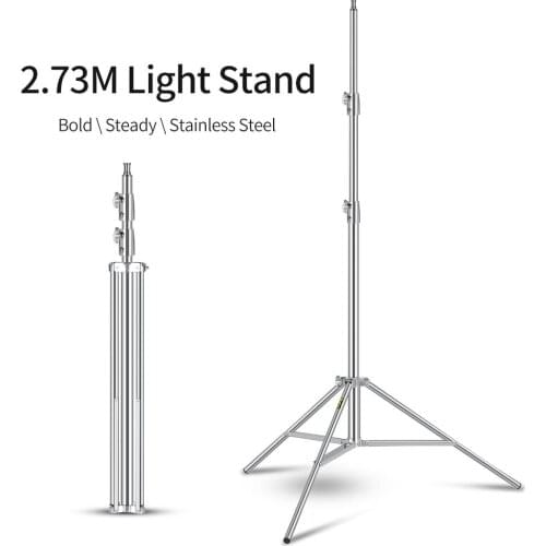 2.8M Heavy Duty Stainless Steel Light Stand Professional Photography for Studio Photo Video Flash Light Softbox Reflector