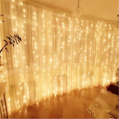 6mx3m 600 LED Icicle String Lights Fairy Lights Indoor Home Hotel Window lighting For Wedding/Party/Curtain/Garden Decoration
