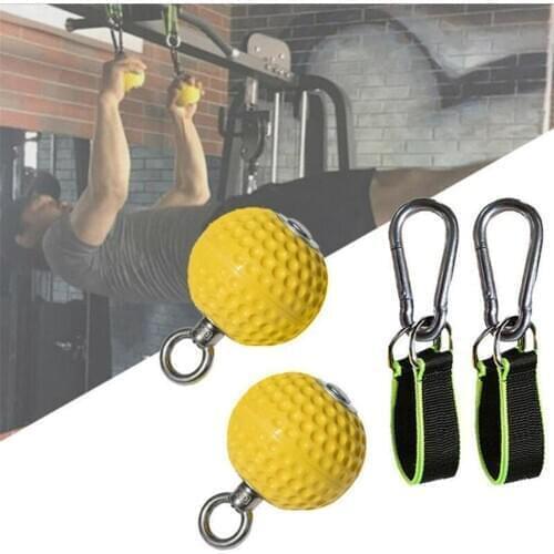 Hand Grips Non-Slip Pull-up Grip Ball for Finger Arm Back Muscles Strength Training and Climbing Rock Hold Trainer Strap Fitness