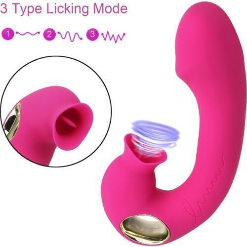 VATINE Oral Sex Dildo Licking Tongue Vibrator Female Masturbator Clitoris Vagina Stimulator Adult Sex Toys for Women