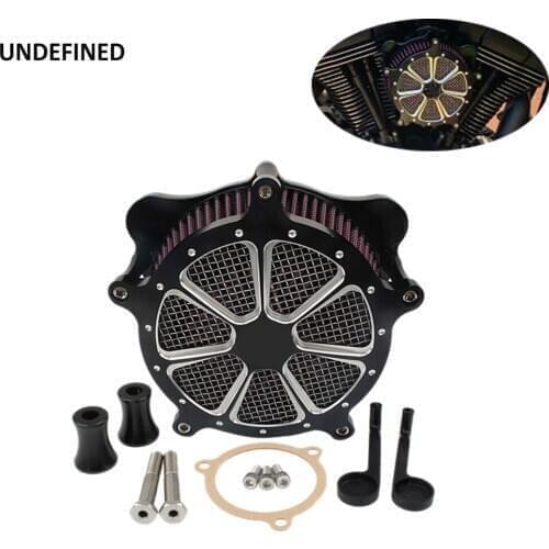 Air Filter Venturi Air Cleaner Intake Filter CNC for Harley Touring Road King Eletra Glide Trike 2008-2016 Dyna FXDLS Softail