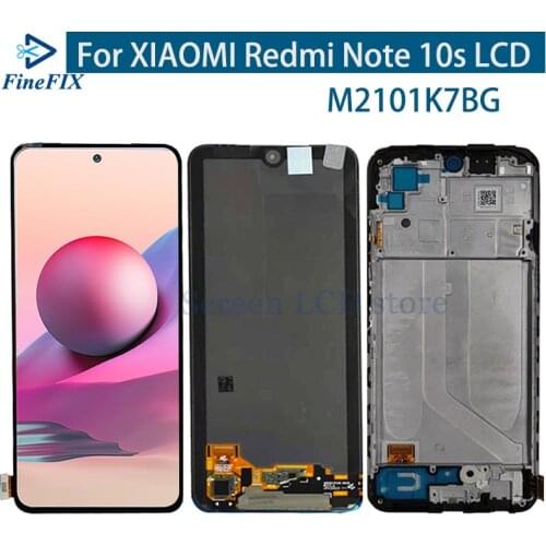 6.43''original super amoled Global for Xiaomi Redmi Note 10s lcd for redmi note 10s M2101K7BG lcd with touch panel digitizer