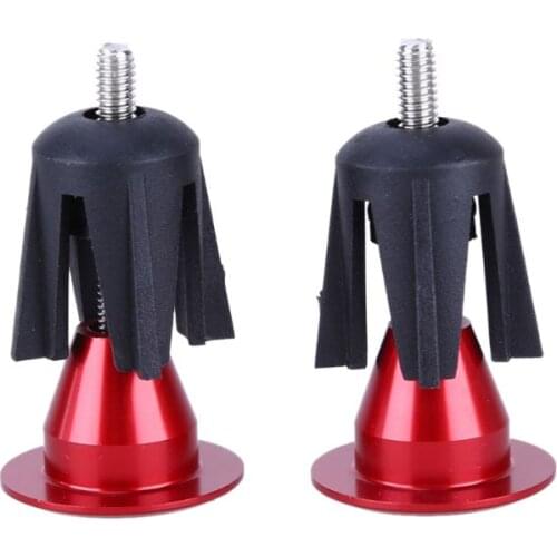 1pair Bike Handlebar Cap Bicycle Grips Aluminum Alloy Bike Handlebar End Lock-On Plugs Bar Grips Covers Bicycle Parts U7EF