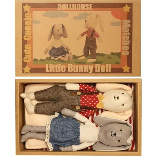 25cm Cute Rabbit Doll Baby Soft Plush Toys For Children Bunny Sleeping Mate Stuffed Plush Animal Baby Toys