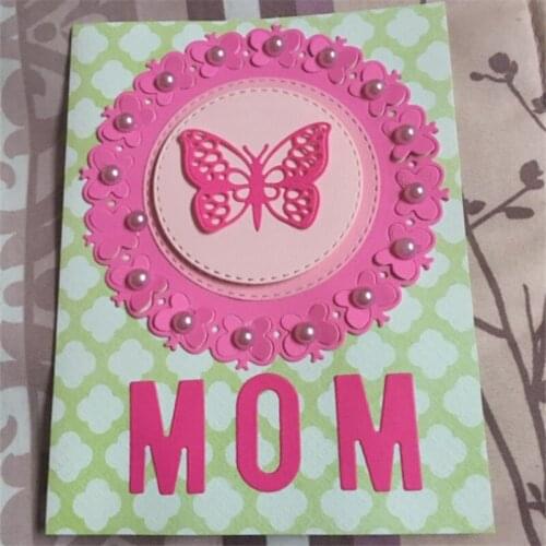 3D butterfly Flower Metal Cutting die keychain shaker Heart Paper Key Chain Scrapbook Paper Craft Card Punch Art Knife Cutter