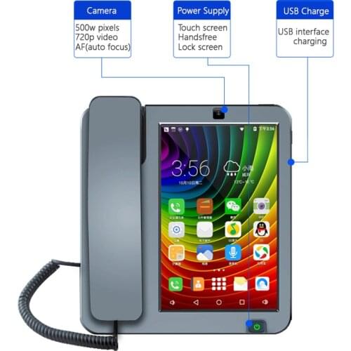 4G TDD-LTE: B38/B39/B40/B41 FDD-LTE:B1/B3 Fixed Video Communication Wireless Phone GSM/WCDMA/LTE Office Phone