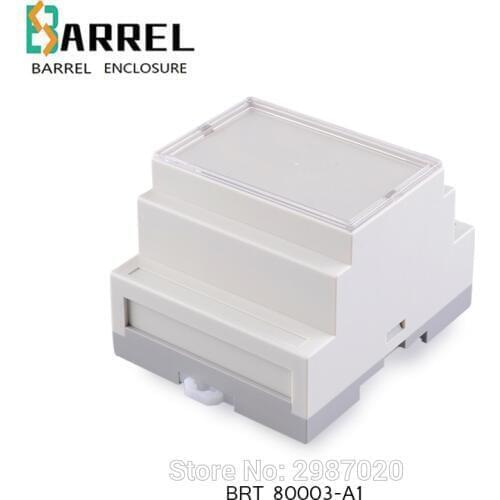 87*72*60mm plastic din rail enclosure for electronic project industrial diy fire-proof standard wire junction outlet switch box
