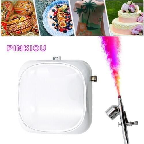 Pinkiou Single-Action Airbrush Gun Kit Gravity Feed Cake Decorating Nail Art Makeup Tattoo Hobby Airbrush Kit