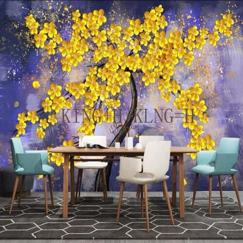 Large murals Thick texture knife 3d rich tree art deco oil painting living room wall decoration still life abstract modern