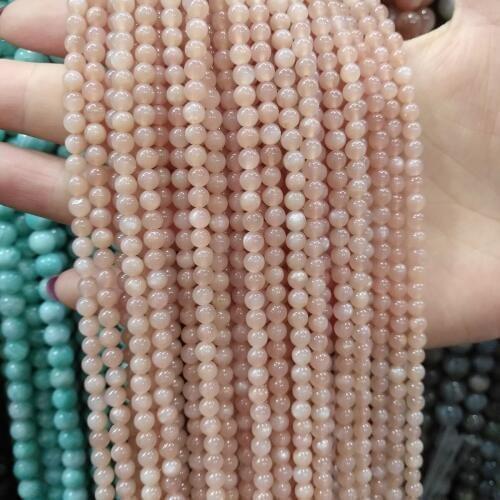 Natural stone beads Sun Stone 4/6/8/10/12mm Round Ball loose beads for Jewelry Making DIY Bracelet Necklace Accessories