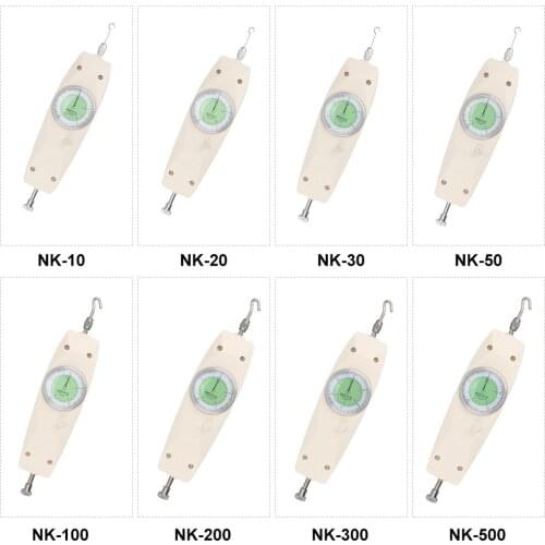 Handheld Pointer Type Push Pull Force Gauge Meter Tester Analog Dynamometer Measuring Instruments with N/Kg Unit Display