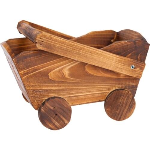 Wooden Plant Pot Decorative Interior Wall Pots 37*26*17cm Vintage Plants Stylish Indoor Outdoor Unique Practical Holder