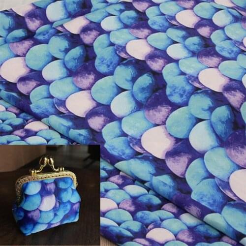 FYS19 1meter Quark Stars Gambiered Guangdong Gauze Dress Fabric Chinese Cheongsam Fabric DIY Bag Fabric Cushion Cover Fabric
