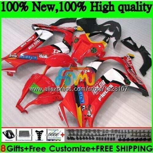 Injection For KAWASAKI ZX-10R 1000CC ZX1000 ZX 10 R 26BS.19 ZX 10R 1000 ZX10R 16 17 18 Red white hot 2016 2017 2018 OEM Fairings