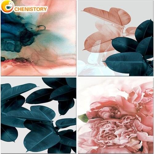 CHENISTORY Oil Painting By Numbers Flowers Drawing On Canvas Color Acrylic Paint Kit HandPainted Wall Art Picture Home Decor DIY