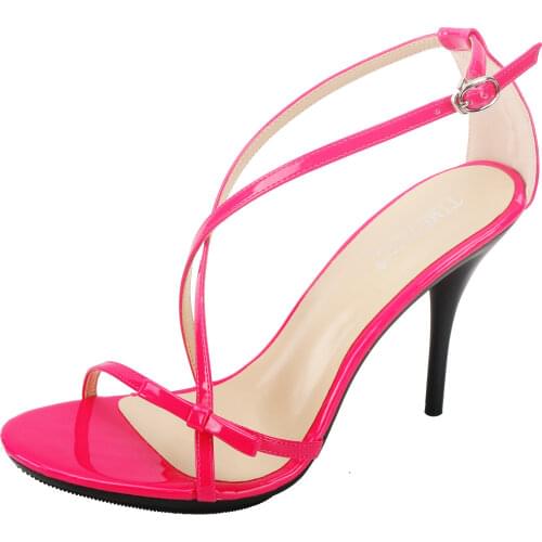 2018 Summer New 10.5CM Sexy Stiletto Heels Fashion Cross Strap Butterfly -knot Womens Sandals Shoes Candy Colors Sandals32-42