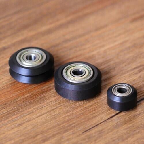 10pcs Openbuilds CNC Plastic wheel POM with 625zz / MR105zz Idler Pulley Gear Passive Round Wheel Perlin Wheel V type for V-Slo