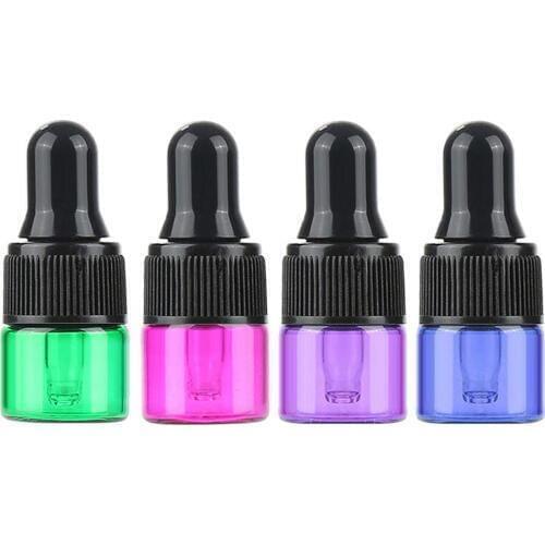 10Pcs Empty Glass Essential Oil Bottle Eye Dropper Bottles Travel Glass Pipette Bottle Dropping Bottles 1/2/3ml