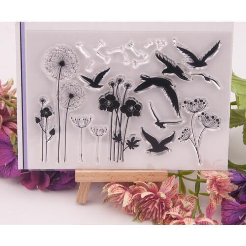 Dandelion Flower Alphabet Clear Silicone Seal Stamp For DIY Album Scrapbooking Photo Decor Card Making New Year Handmade Gifts