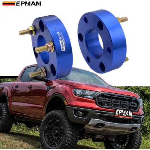 EPMAN Sport Front Suspension Lift Kit For Ford Ranger Front Lift Billet Aluminum Strut Spacers 2WD 4WD EPFL07FD56