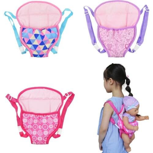 Doll Outdoors Backpack for Carrying Baby Newborn 43cm Dolls & 18 inch Dolls Carrier Bag Generation Girls Toys Doll Accessories
