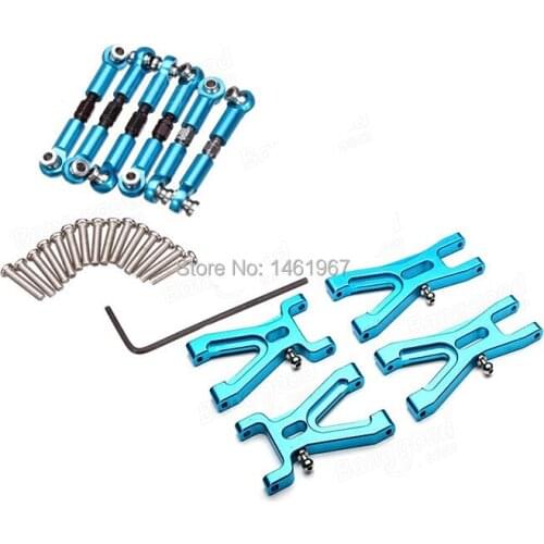 WLtoys KA959-001 Upgrade Metal Parts Front/Rear Suspension Arm+Pull Rod For WLtoys A959 A969 A979 K929 RC 1/18 Car
