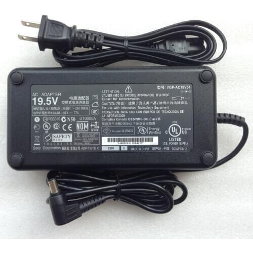 AC Adapter Charger 19.5V 7.7A fit for Sony VAIO VPCF22C5E VGCJS270J VGP-AC19V17