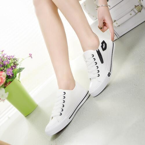 Womens Sneakers Canvas Shoes Women Classic Lace Up Comfort Sneakers Women Canvas Sneaker Girl Sneakers Shoes Red Trainers Women