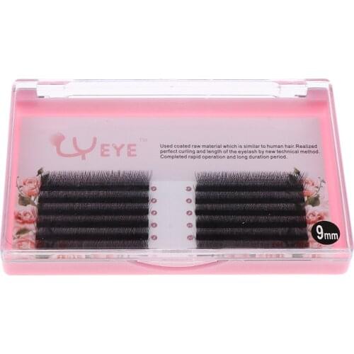 1 Box 3D Long Natural False Eyelashes Synthetic Fibre C Curl Super Soft Fake Eye Lashes