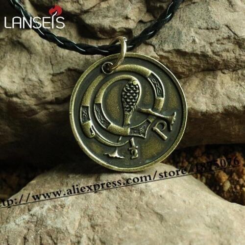 1pcs IRISH IRELAND coin necklace pendant irish coin jewelry harp music. animal. peacock bird coin jewelry. druid. Choose Year