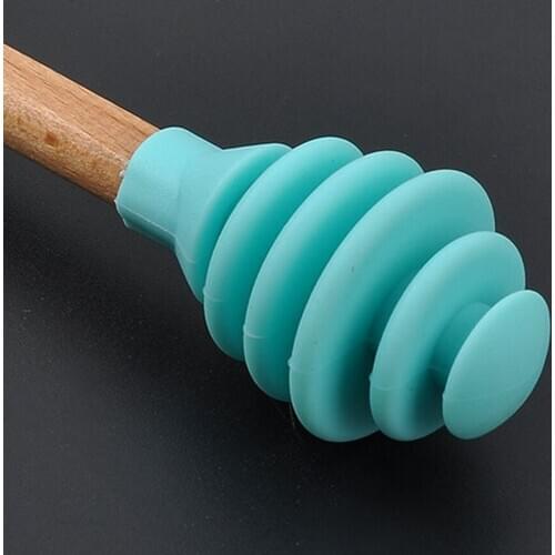 1pc Honey Stick Stirring Dipper Jam Spoon Dip Server Wooden Long Handle