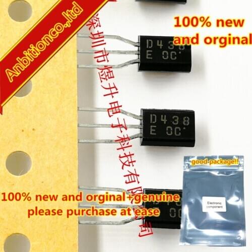 10pcs 100% new original 2SD438-E D438 E Low-Frequency Power Amp Applications TO-92L in stock