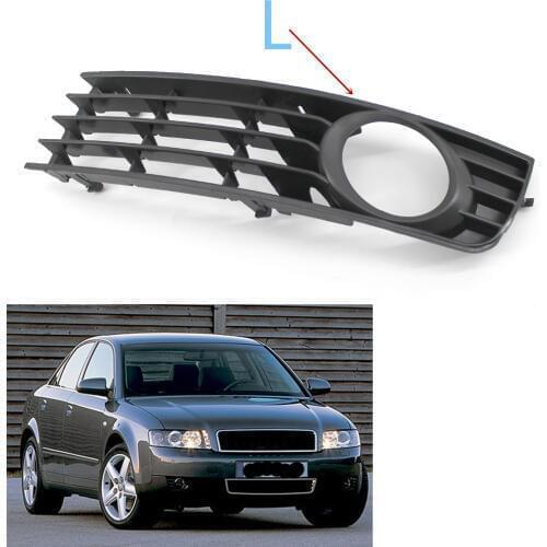 1x Front Lower Side Bumper Fog Light Grille for Audi A4 B6 Sedan 2001-2005 Left