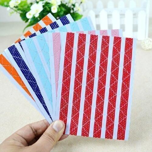 5 Colors Can Chose (5 Pieces=1 lot) 390 Pcs Corner Stickers Photo Album Props PVC Photos Decor Corner Stickers Photo Album