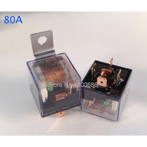 5PIN 12V80A Speaker relay connectionhigh current waterproof car relay headlamps with LED