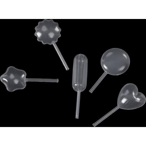 50 Pcs/pack 4ml Disposable Ice Cream Jelly Milkshake Droppers Straw Dropper For Cake