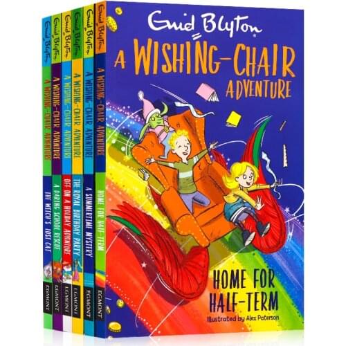 6 Books Enid Blyton A Wishing-Chair Adventure Childrens English Story Novel Fiction Kids Education Reading Gift Color Picture
