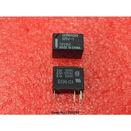 Free Shipping 50pcs/lot new original OMRON Signal relay G5V-1-12VDC G5V-1-12V G5V-1 12VDC 1A 6PIN