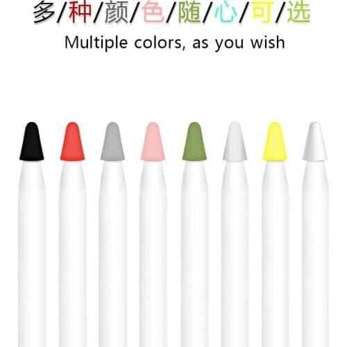 Pencil Tip Cover For Apple Pencil 2nd 1st Generation Mute Silicone Nib Case For Pencil Cover Skin Screen Protector For iPad Pro